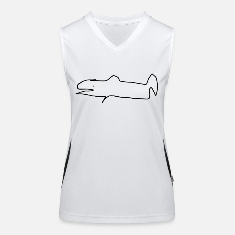 Forelle Funktionelles Kontrast-Tank Top für Frauen
