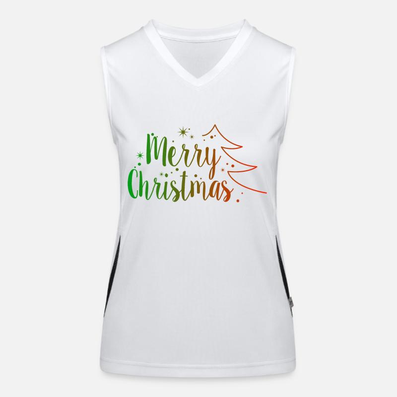 Joyeux Noël Débardeur respirant contrasté Femme