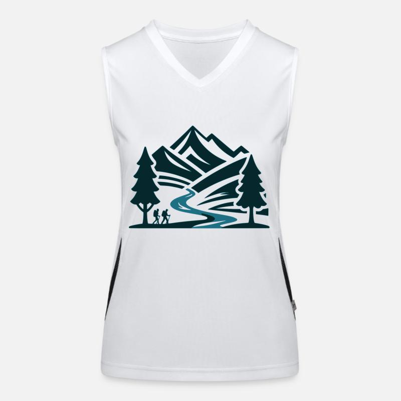 Wandern Funktionelles Kontrast-Tank Top für Frauen
