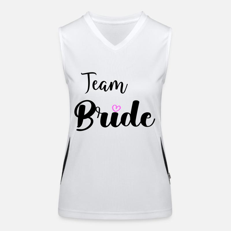 team bride Funktionelles Kontrast-Tank Top für Frauen
