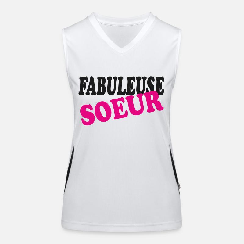 FABULEUSE SOEUR Débardeur respirant contrasté Femme