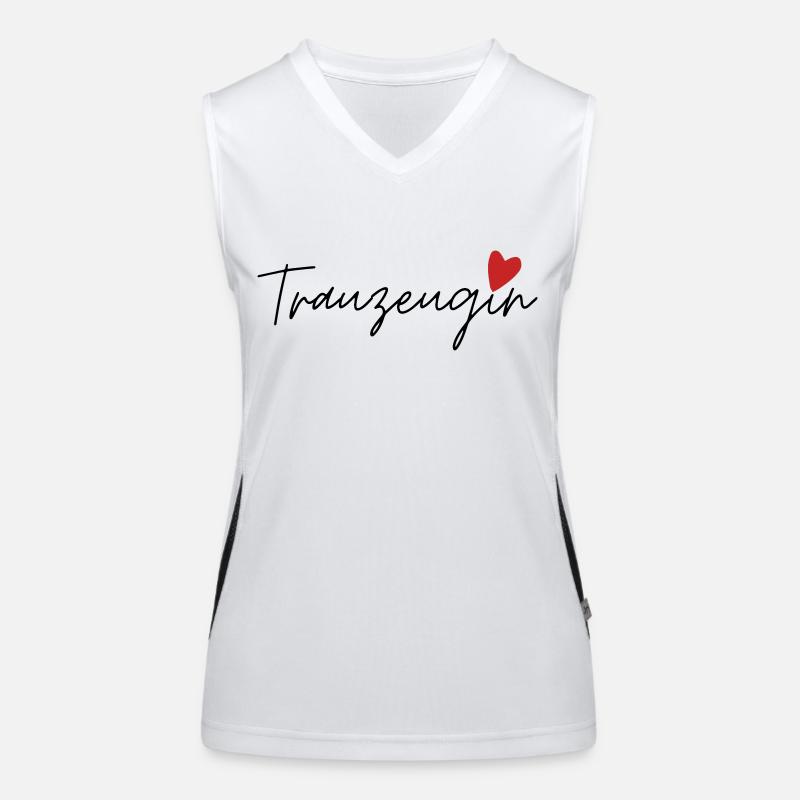 Trauzeugin Funktionelles Kontrast-Tank Top für Frauen