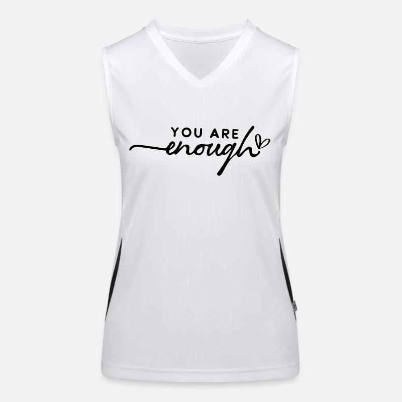You are enough Women's Functional Contrast Tank Top