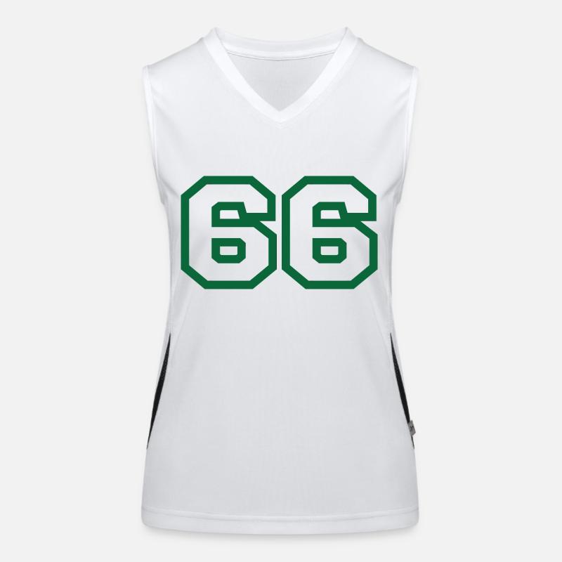 Nummer 66 Sport Funktionelles Kontrast-Tank Top für Frauen