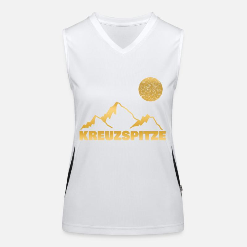 Berg kreuzspitze Funktionelles Kontrast-Tank Top für Frauen