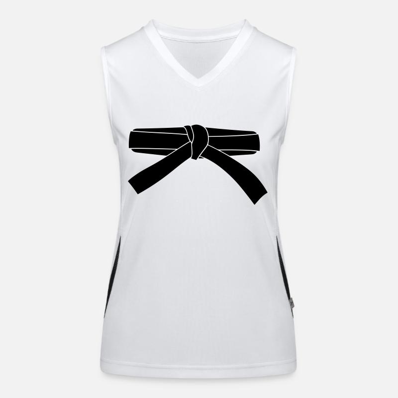 Gürtel Funktionelles Kontrast-Tank Top für Frauen