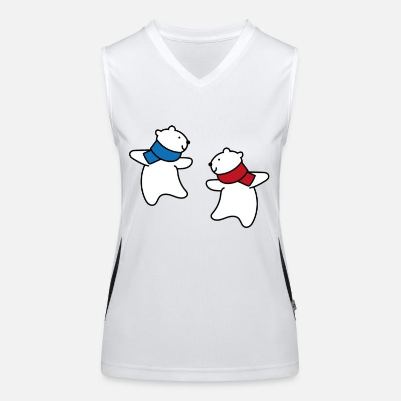 Die Eisbären kommen Funktionelles Kontrast-Tank Top für Frauen