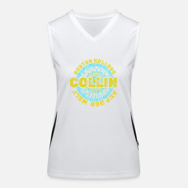 Collin as a given name Women's Functional Contrast Tank Top