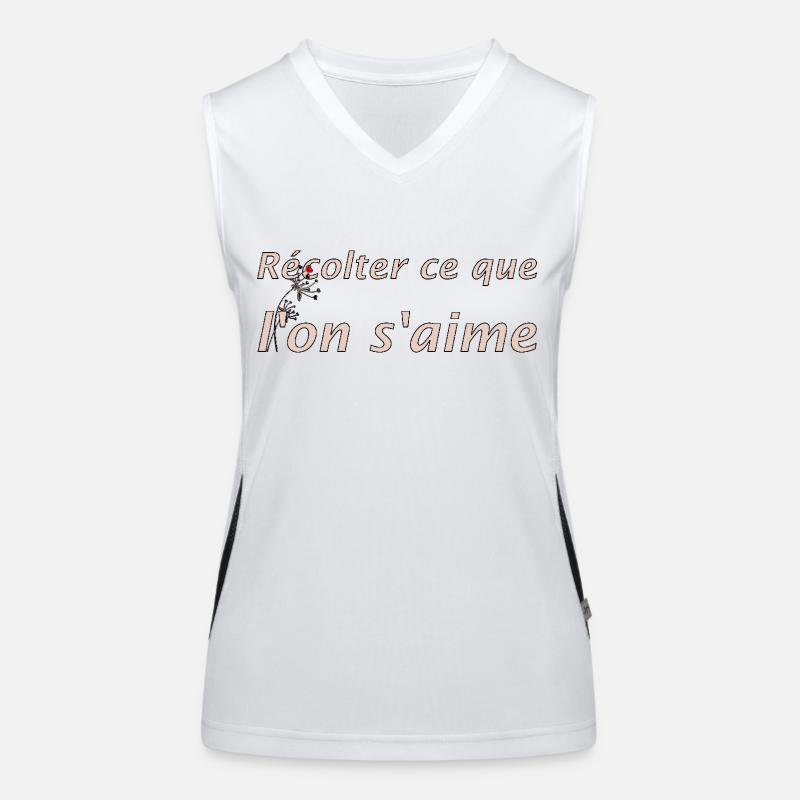 Récolter l'amour Débardeur respirant contrasté Femme