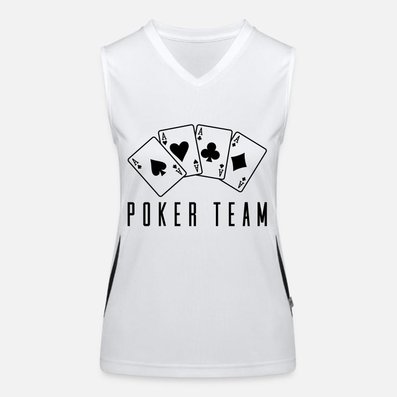 Équipe de poker 1 Débardeur respirant contrasté Femme