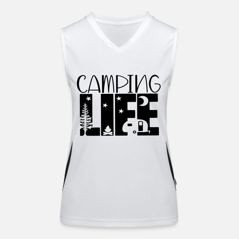 Campingleben Funktionelles Kontrast-Tank Top für Frauen