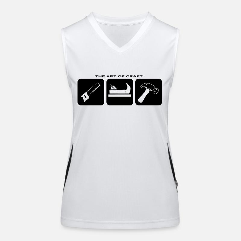Craftsman Tool Hammer Craft Screwdriver Women's Functional Contrast Tank Top