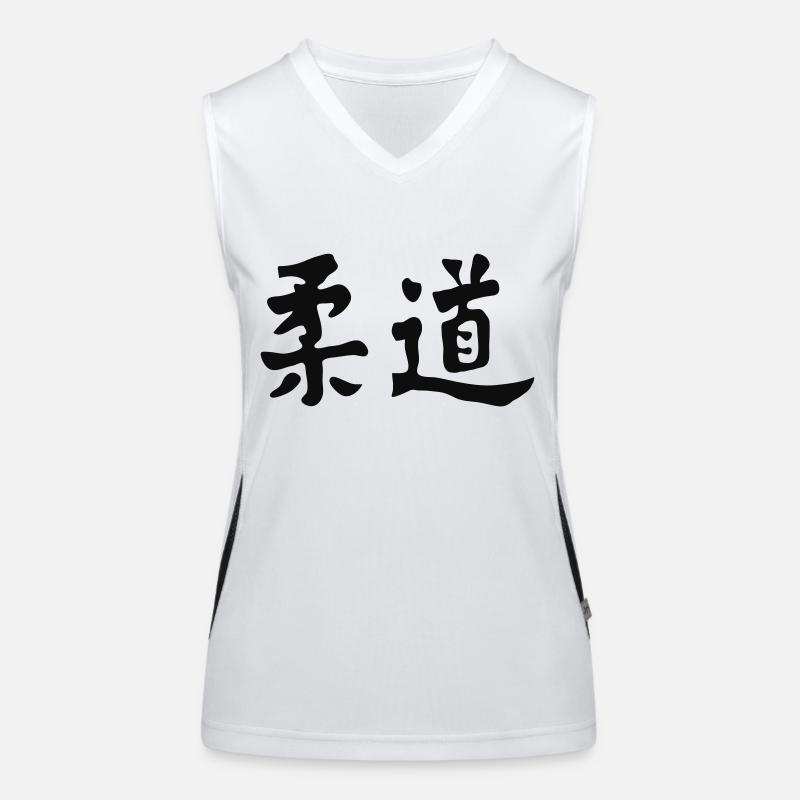 Judo Calligraphy Débardeur respirant contrasté Femme