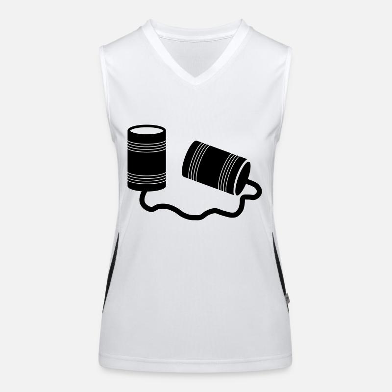 phone cans Women's Functional Contrast Tank Top