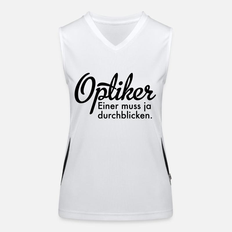 Optiker Funktionelles Kontrast-Tank Top für Frauen