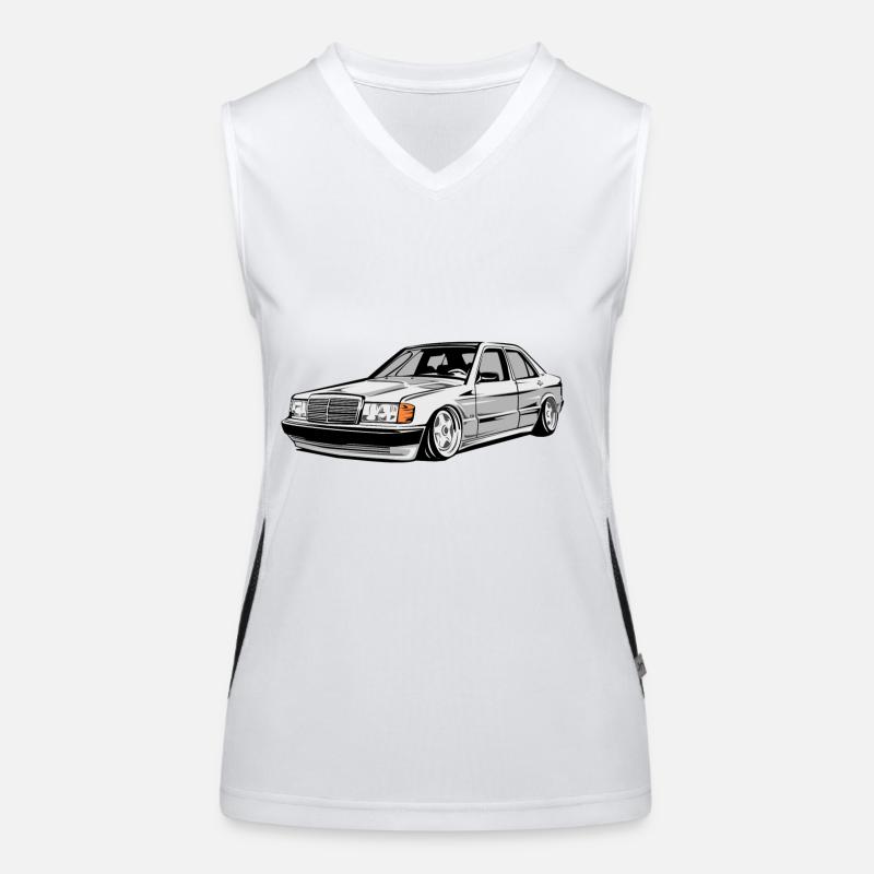 W201 E190 tuning car Funktionelles Kontrast-Tank Top für Frauen