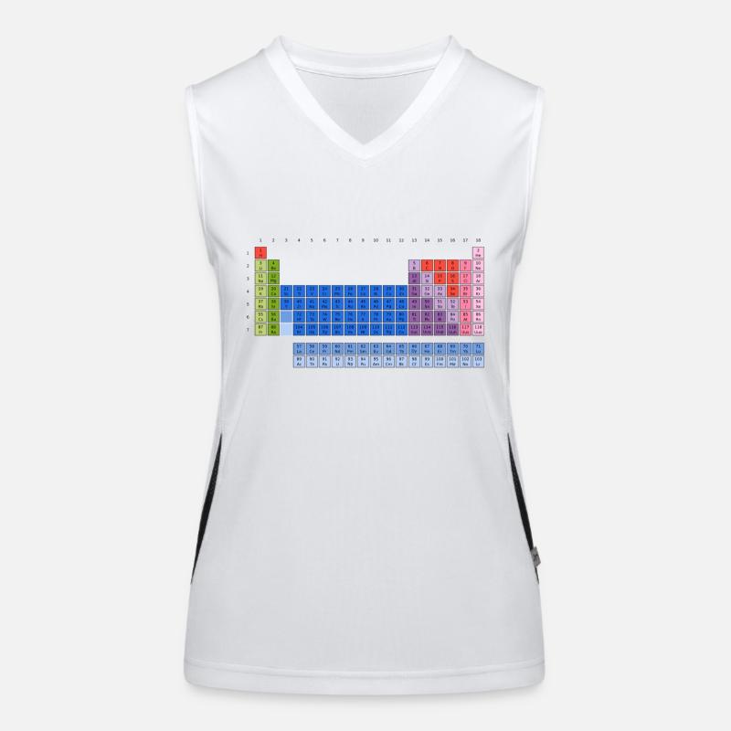 Periodensystem der Elemente (PSE) Periodic Table Funktionelles Kontrast-Tank Top für Frauen