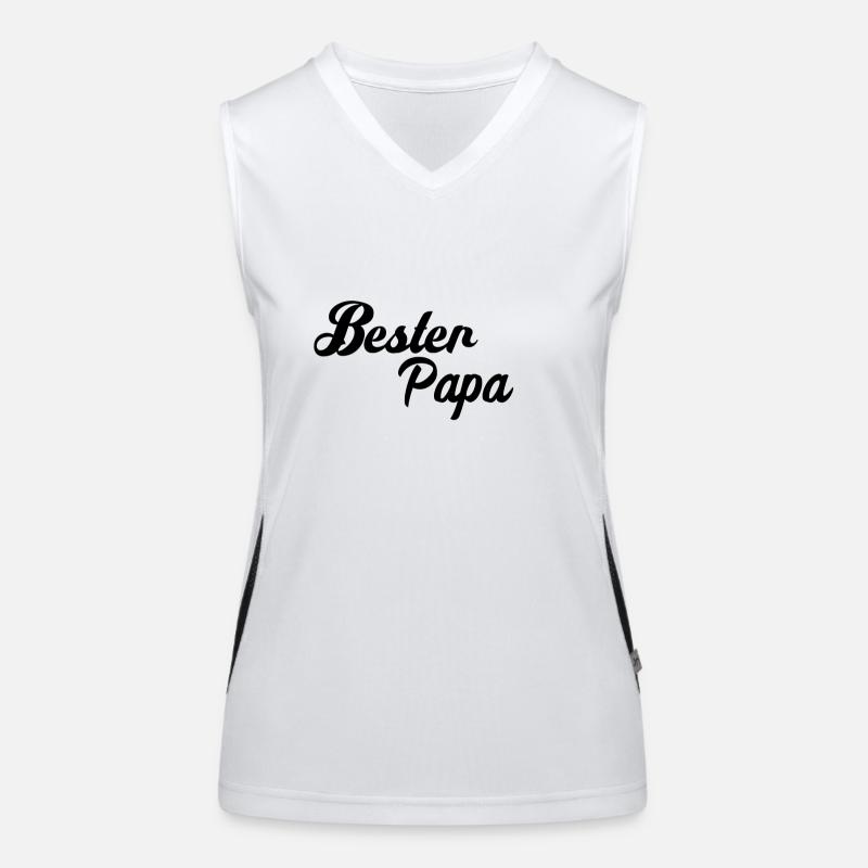 Bester Papa Funktionelles Kontrast-Tank Top für Frauen