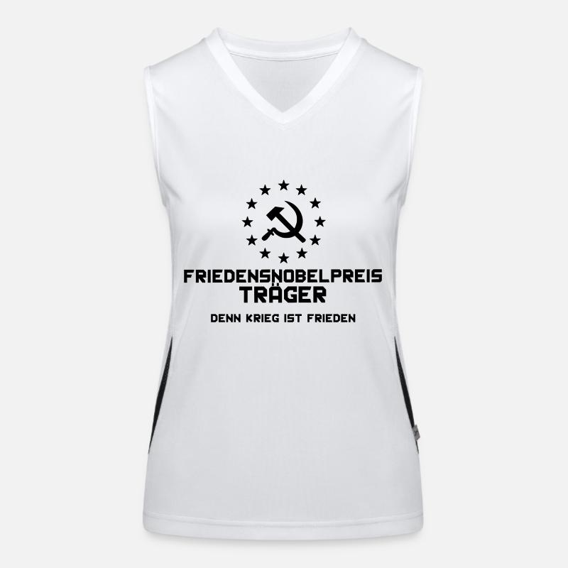 Nobel Peace - War is Peace Women's Functional Contrast Tank Top