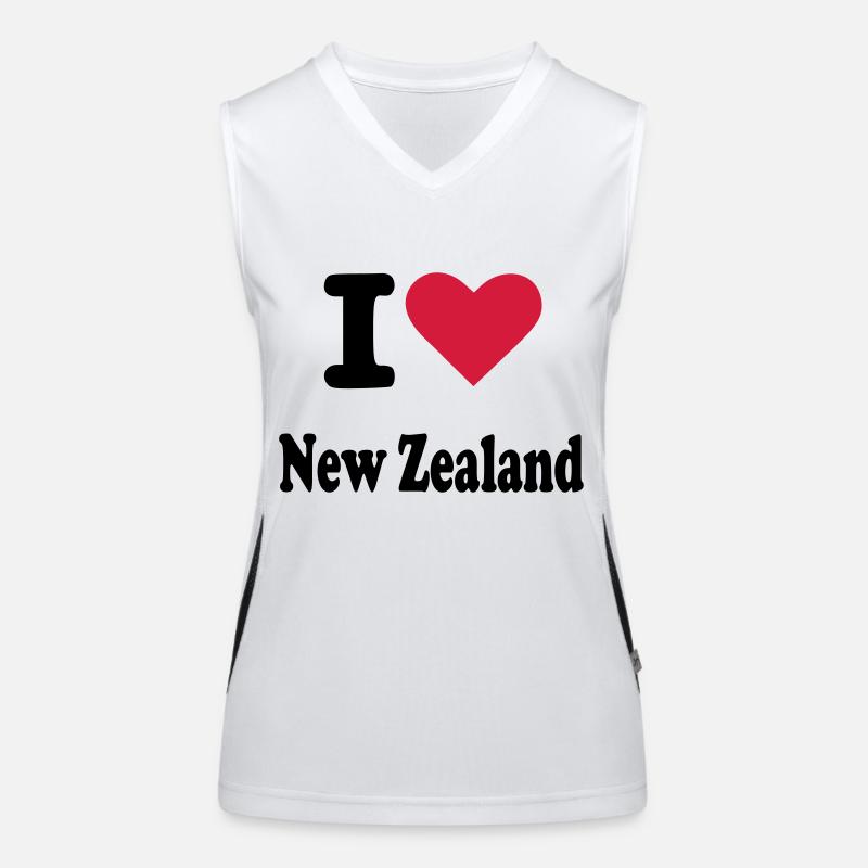Neuseeland Funktionelles Kontrast-Tank Top für Frauen
