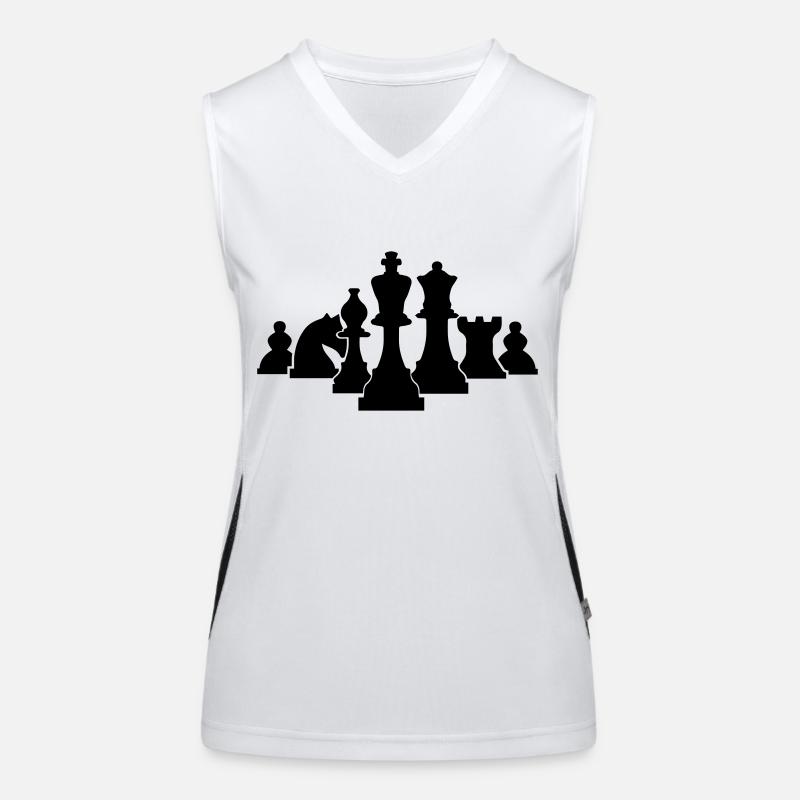échecs Débardeur respirant contrasté Femme