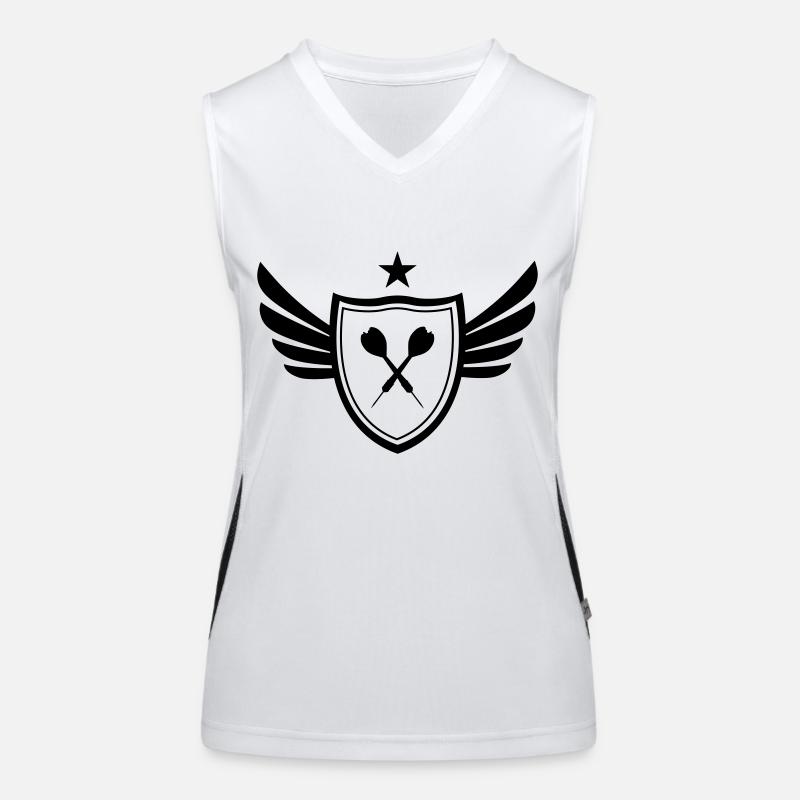 Dartpfeile Funktionelles Kontrast-Tank Top für Frauen