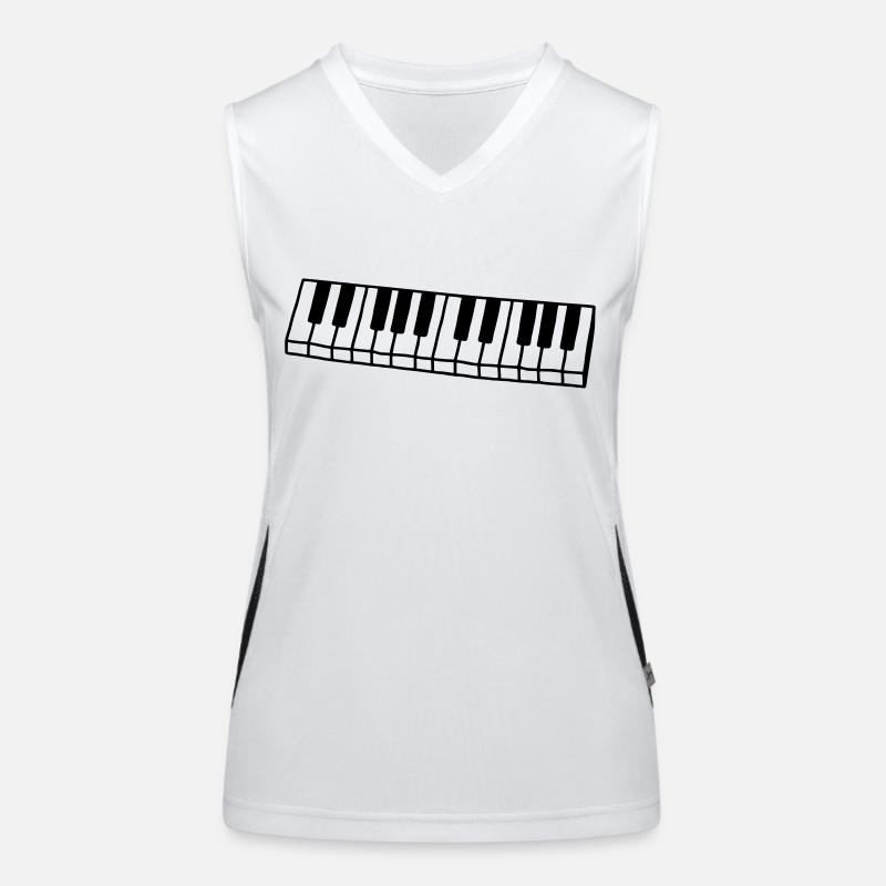 Piano - taille du clavier Débardeur respirant contrasté Femme