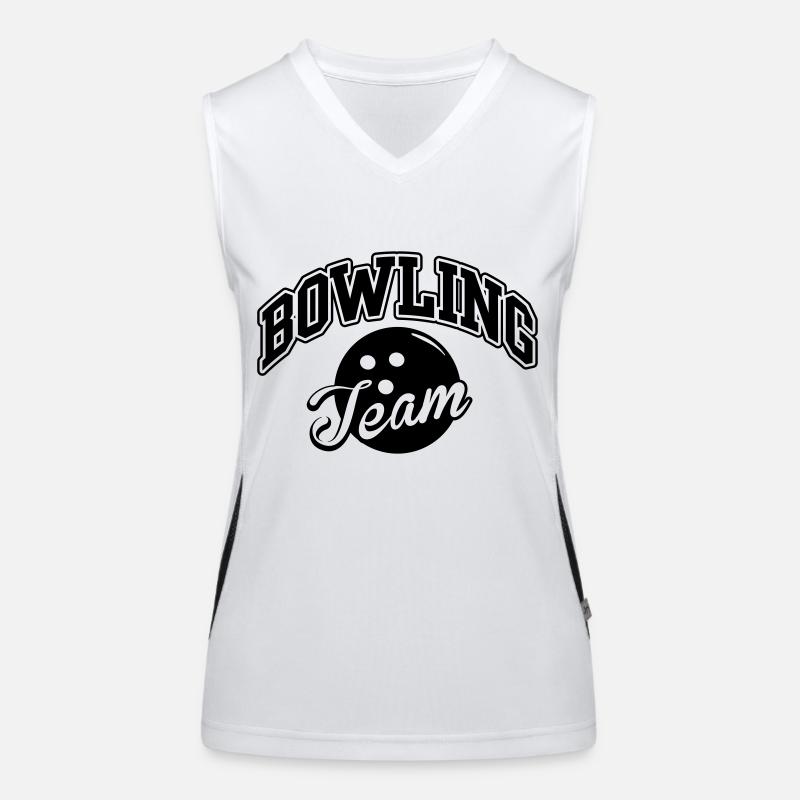 Bowling Team Funktionelles Kontrast-Tank Top für Frauen