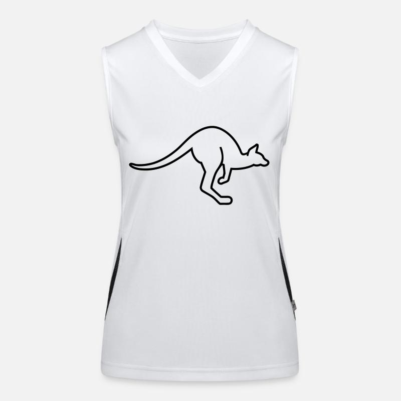 Känguru Funktionelles Kontrast-Tank Top für Frauen