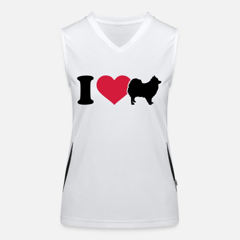 Spitz Funktionelles Kontrast-Tank Top für Frauen