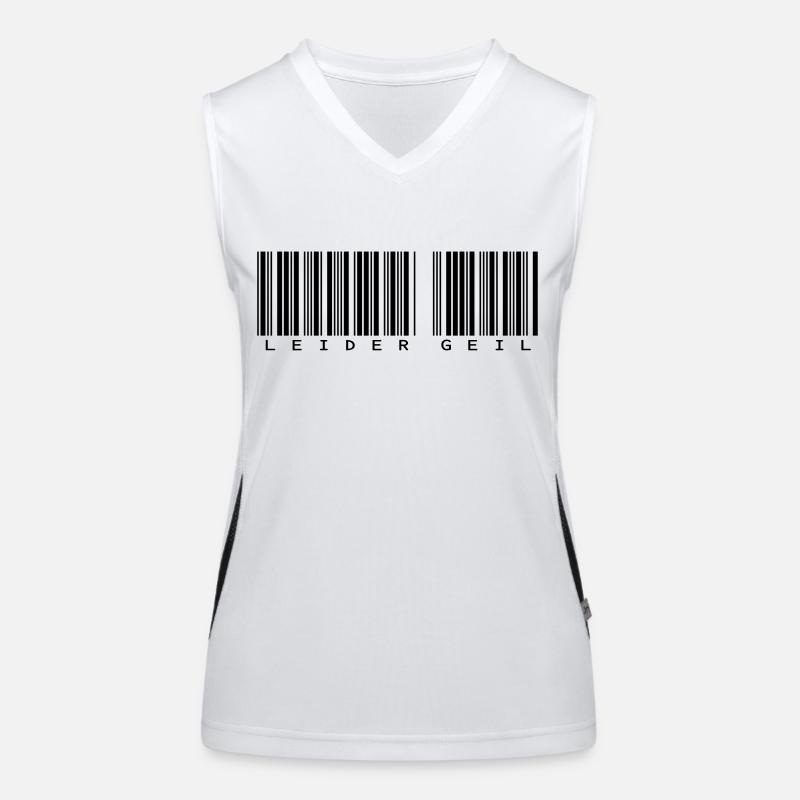 Leider Geil Barcode Funktionelles Kontrast-Tank Top für Frauen