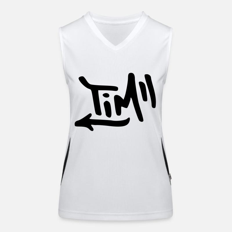 Graffiti Tim Funktionelles Kontrast-Tank Top für Frauen