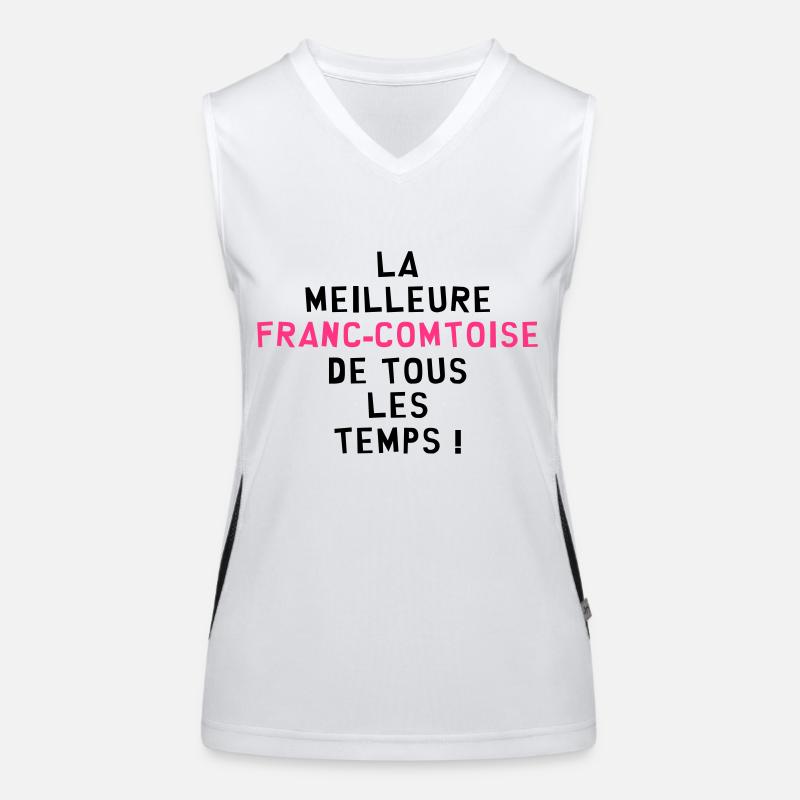 Franche-comté / Franc-Comtois / Franc-Comtoise Débardeur respirant contrasté Femme