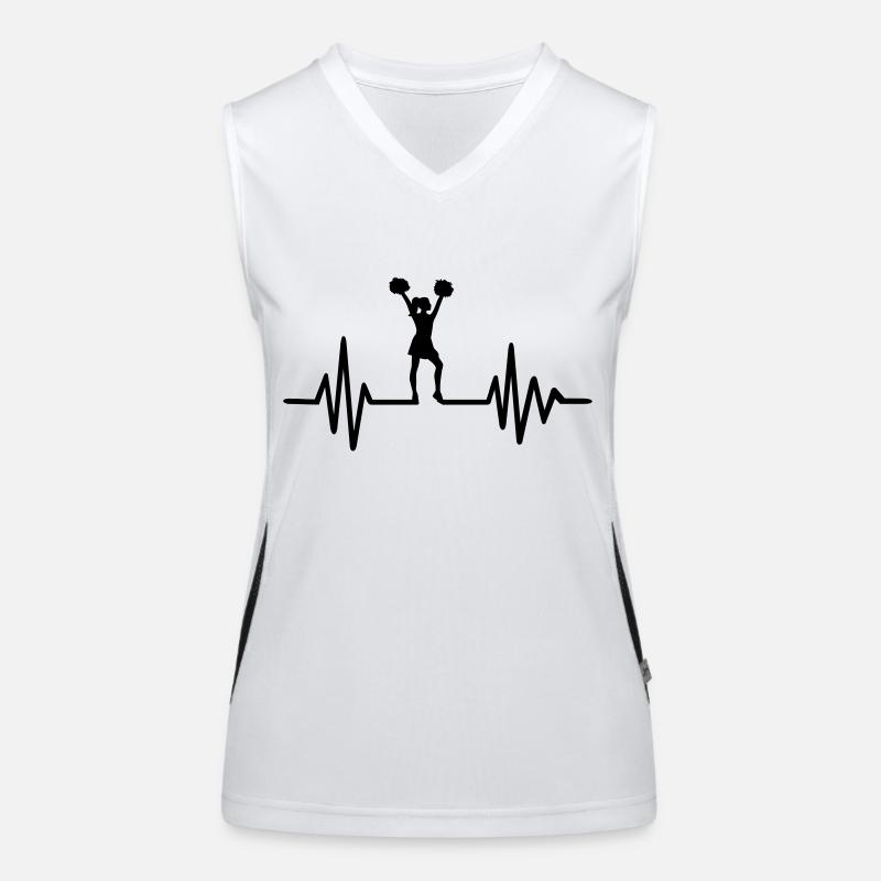 Cheerleader Funktionelles Kontrast-Tank Top für Frauen
