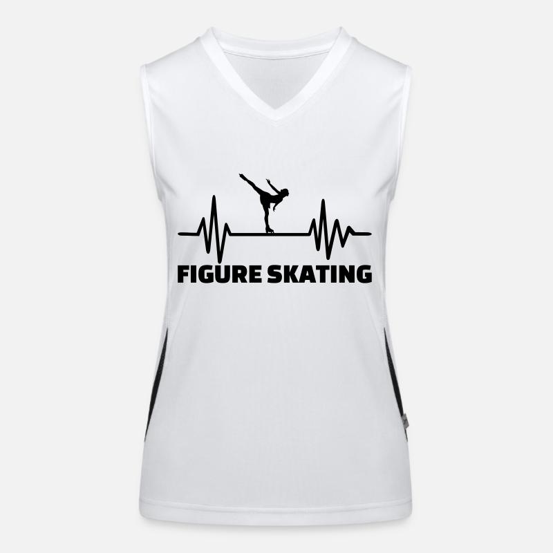 Eiskunstlauf Funktionelles Kontrast-Tank Top für Frauen