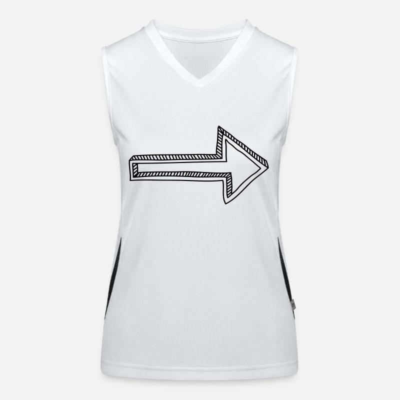 Pfeil Funktionelles Kontrast-Tank Top für Frauen