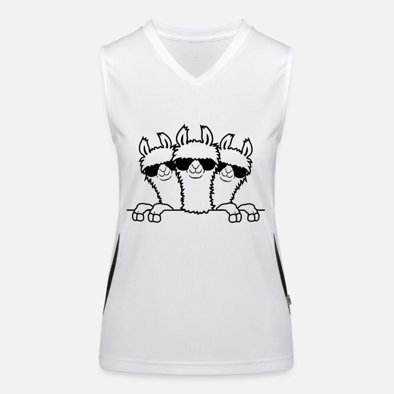Behind the Wall Lama's Friends Women's Functional Contrast Tank Top