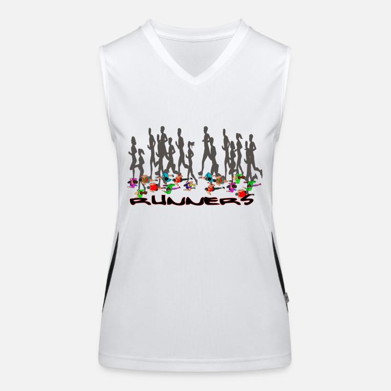 Läufer 1 Funktionelles Kontrast-Tank Top für Frauen