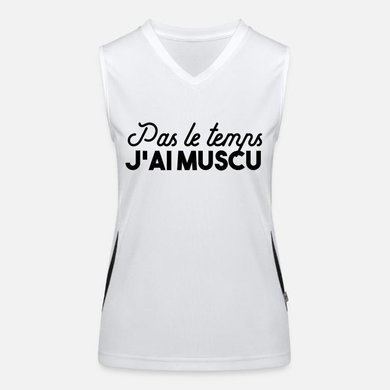 Muscu Débardeur respirant contrasté Femme
