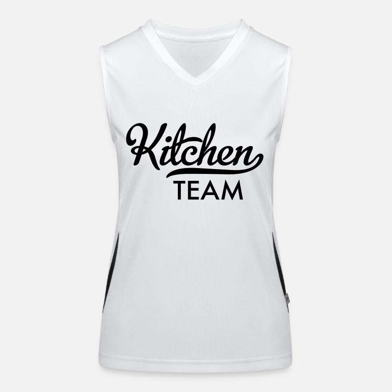 Team Küche Funktionelles Kontrast-Tank Top für Frauen