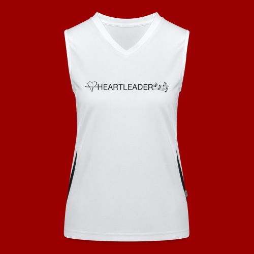 Heartleader Charity (schwarz/grau) - Funktionelles Kontrast-Tank Top für Frauen