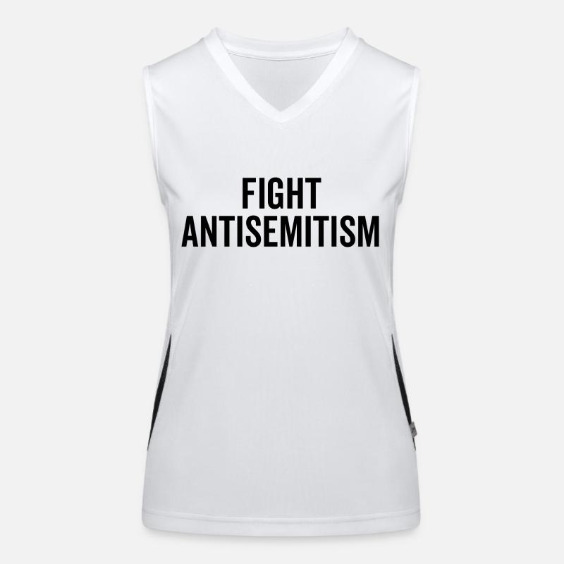 Kampf gegen Antisemitismus Funktionelles Kontrast-Tank Top für Frauen