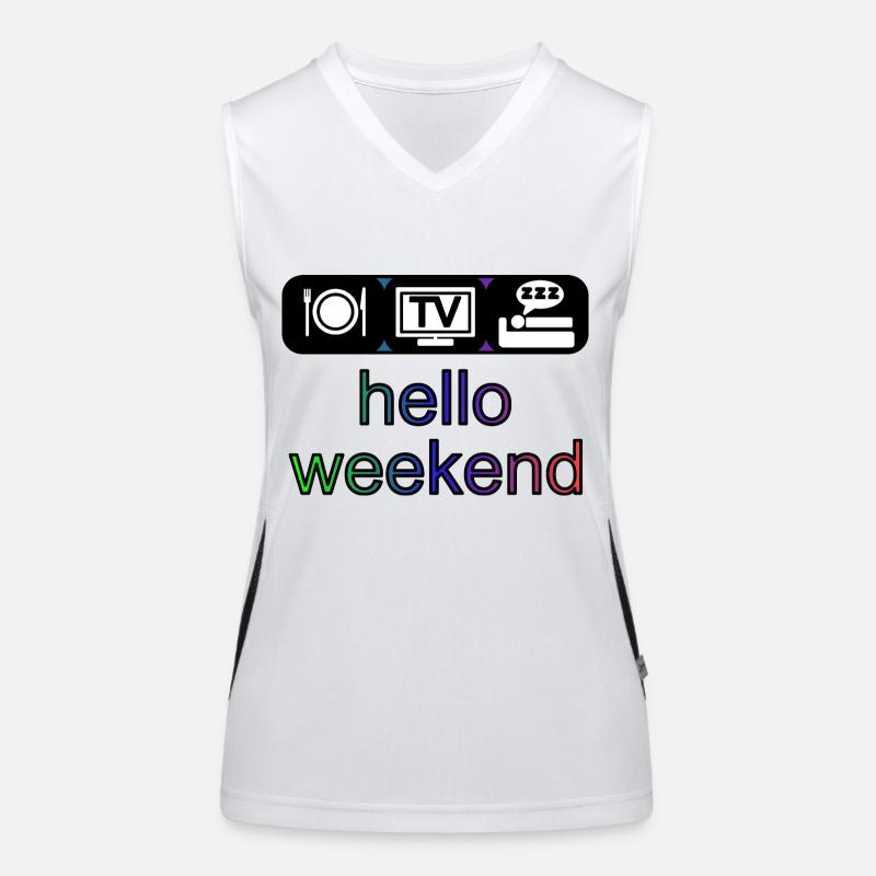 hello weekend Women's Functional Contrast Tank Top