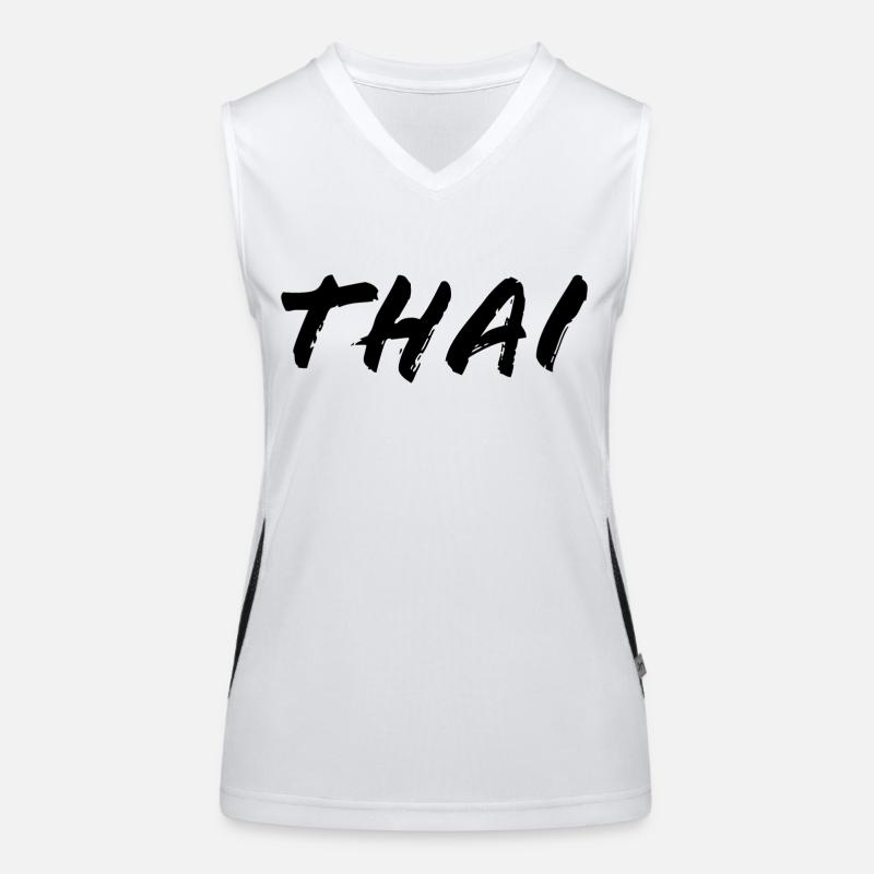 Thaï Débardeur respirant contrasté Femme