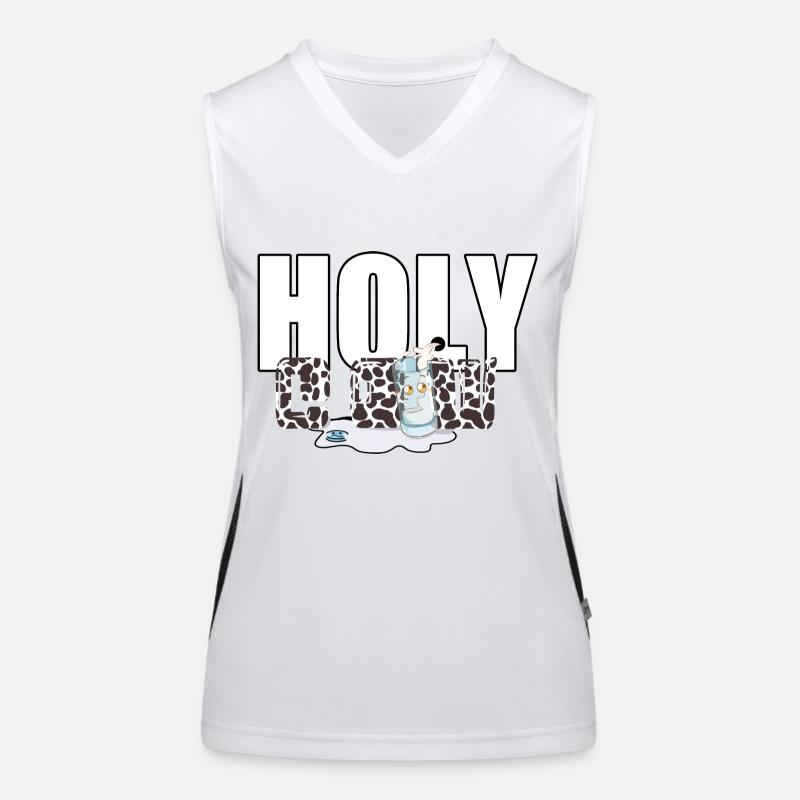 Milch - Kuh Funktionelles Kontrast-Tank Top für Frauen
