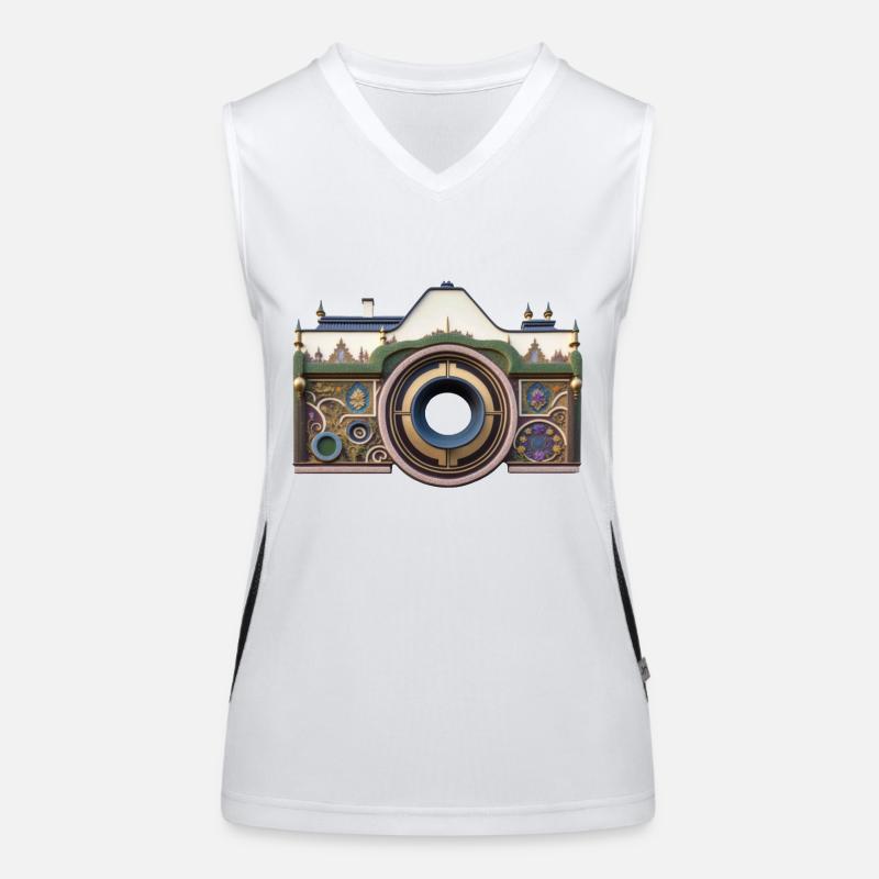 Caméra Débardeur respirant contrasté Femme