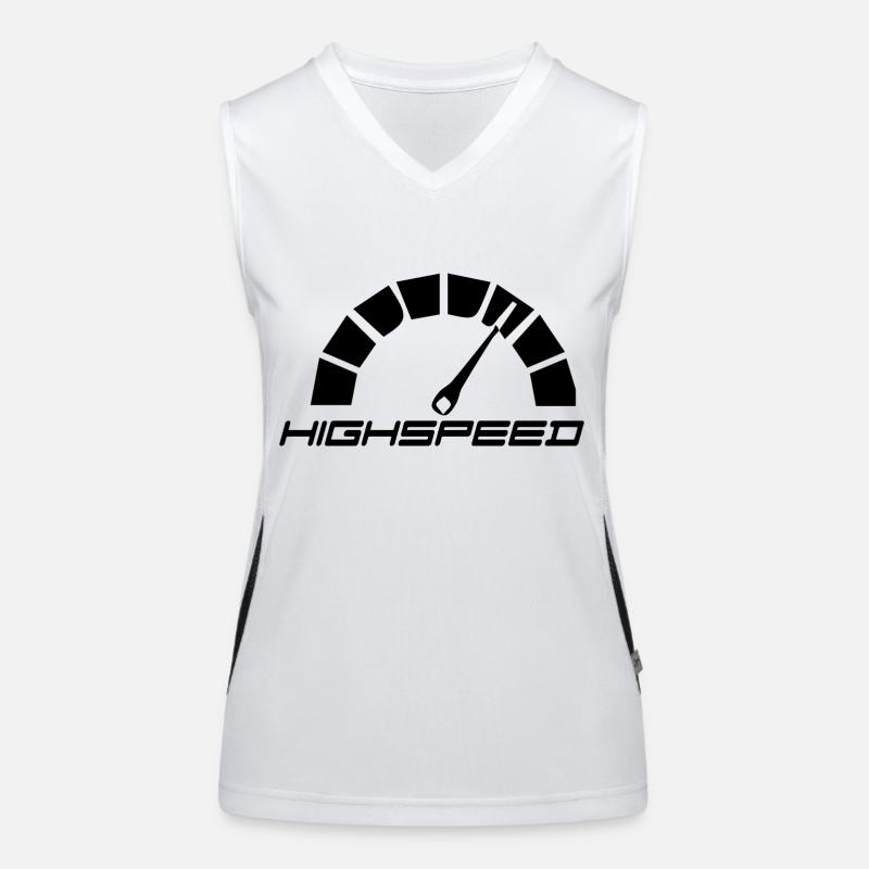 highspeed Design Funktionelles Kontrast-Tank Top für Frauen