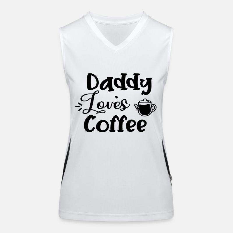 Papa aime le café Débardeur respirant contrasté Femme