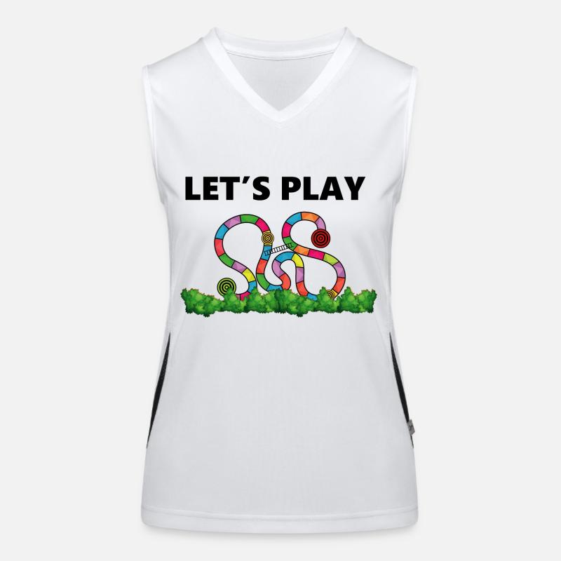 Boardgame Chess Backgammon Game Night Women's Functional Contrast Tank Top