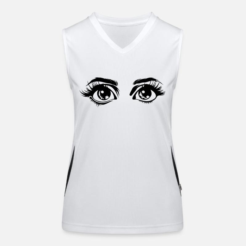 Ophtalmologiste Eye Eyes Débardeur respirant contrasté Femme